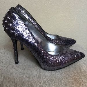 💎Silver Steve Madden Stilettos w/ Accent Spikes💎